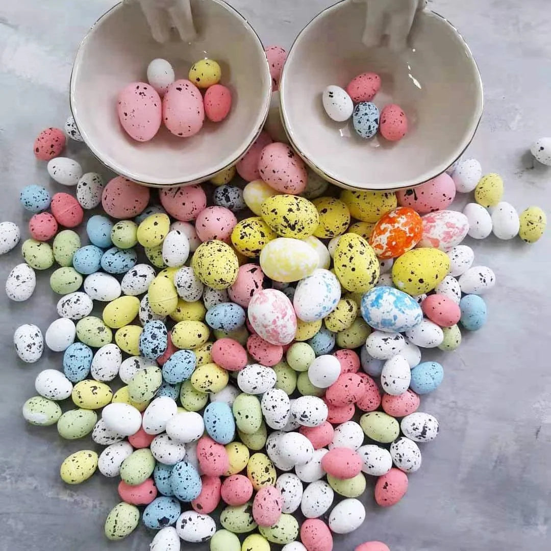 20/50 Stück Ostereier, verschiedene Größen, bunte Schaumeier für Ostern, DIY Kranz Dekoration, Kindergeschenke, Ostern, Home Party Favor Supplies