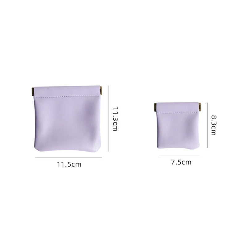 PU Leather Change Purse Men Women Mini Coin Purse Card Holder Money Bag Small Coin Storage Wallet Purse